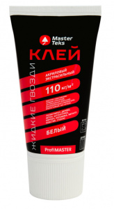 MasterTeks PM клей акриловый ЖГ 110 кг/м2 экстрасильный 0,2 белый туба 9752935