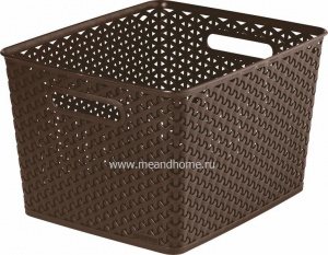 Корзина для хранения My Style L 18л темно-коричневый CURVER 196897P Корзина для хранения My Style L 18л темно-коричневый CURVER 196897P