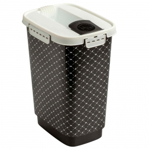 Контейнер для сухого корма Cody 10л ROTHO 4002110712 рисунок Черное и Белое