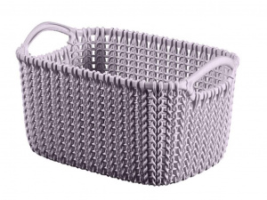 Корзина для хранения Knit XS 3л прямоугольная фиолетовая пастель CURVER 240372 Корзина для хранения Knit XS 3л прямоугольная фиолетовая пастель CURVER 240372