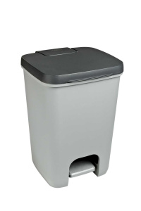 Ведро для мусора Essentials 20л с педалью антрацит, серый CURVER 225360