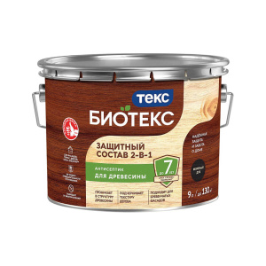Антисептик Текс Bioteks состав 2в1 мореный дуб (9 л)