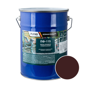 Эмаль ПФ-115 PUFAS Decoself 3,7л / 5кг коричневая Эмаль ПФ-115 PUFAS Decoself 3,7л / 5кг коричневая