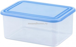 Контейнер для СВЧ прямоугольный Foodkeeper 0,8л голубой, прозрачный CURVER 175538