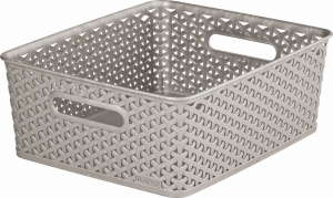 Корзина для хранения My Style M 13л серебристый CURVER 196900 Корзина для хранения My Style M 13л серебристый CURVER 196900