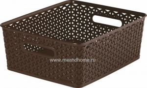 Корзина для хранения My Style M 13л темно-коричневый CURVER 196888Р Корзина для хранения My Style M 13л темно-коричневый CURVER 196888Р