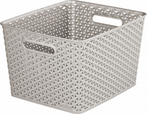 Корзина для хранения My Style L 18л серебристый CURVER 196909 Корзина для хранения My Style L 18л серебристый CURVER 196909
