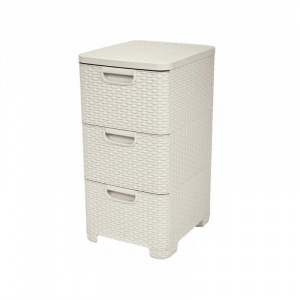 Комод пластиковый с ящиками Style 3х14л кремовый CURVER 206314