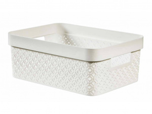 Корзина для хранения CURVER Terazzo 4,5л 246082 цвет белый Корзина для хранения CURVER Terazzo 4,5л 246082 цвет белый