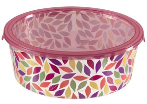 Контейнер для СВЧ круглый Deco Chef 2л рисунок Лепестки CURVER 221956