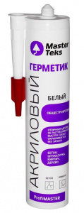 Герметик акриловый общестроительный MasterTeks PM 0,29 белый картридж 9613079  (упак.12шт)