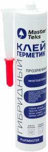 Клей-герметик гибридный MasterTeks PM 0,29л многоцелевой прозрачный картридж 9612902