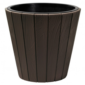 Кашпо WOODE d=39,3см, h=37см, 18/29л DBWO400 бронза