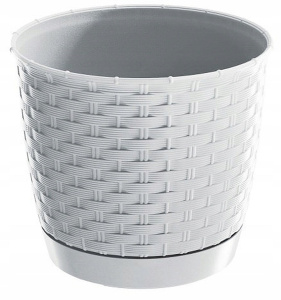 Кашпо RATOLLA круглое d22см h9,5см 4,2л белый DRLO220 Кашпо RATOLLA круглое d22см h9,5см 4,2л белый DRLO220
