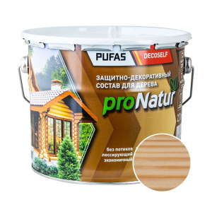 Антисептик для дерева PUFAS proNatur бесцветный 2,7л