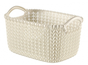 Корзина для хранения Knit XS 3л прямоугольная белый CURVER 226394 Корзина для хранения Knit XS 3л прямоугольная белый CURVER 226394