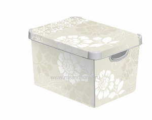 Коробка для хранения Deco's L 22л CURVER 188163 рисунок ROMANCE
