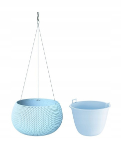 Кашпо SPLOFY BOWL d24см h16см 2,3л с подвесами серо-голубой DKSP240WS-656 Кашпо SPLOFY BOWL d24см h16см 2,3л с подвесами серо-голубой DKSP240WS-656