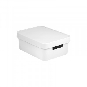 Ящик для хранения Infinity 11л с крышкой белый CURVER 229282